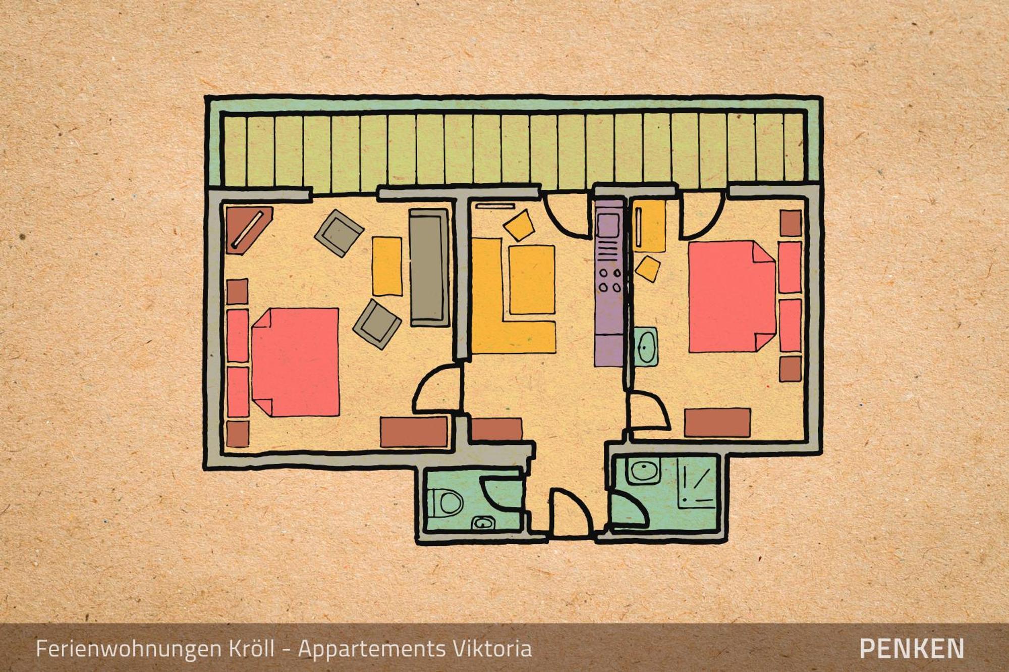 Ferienwohnungen Kroll - Appartements Viktoria Und Landhaus Maria Mayrhofen Værelse billede